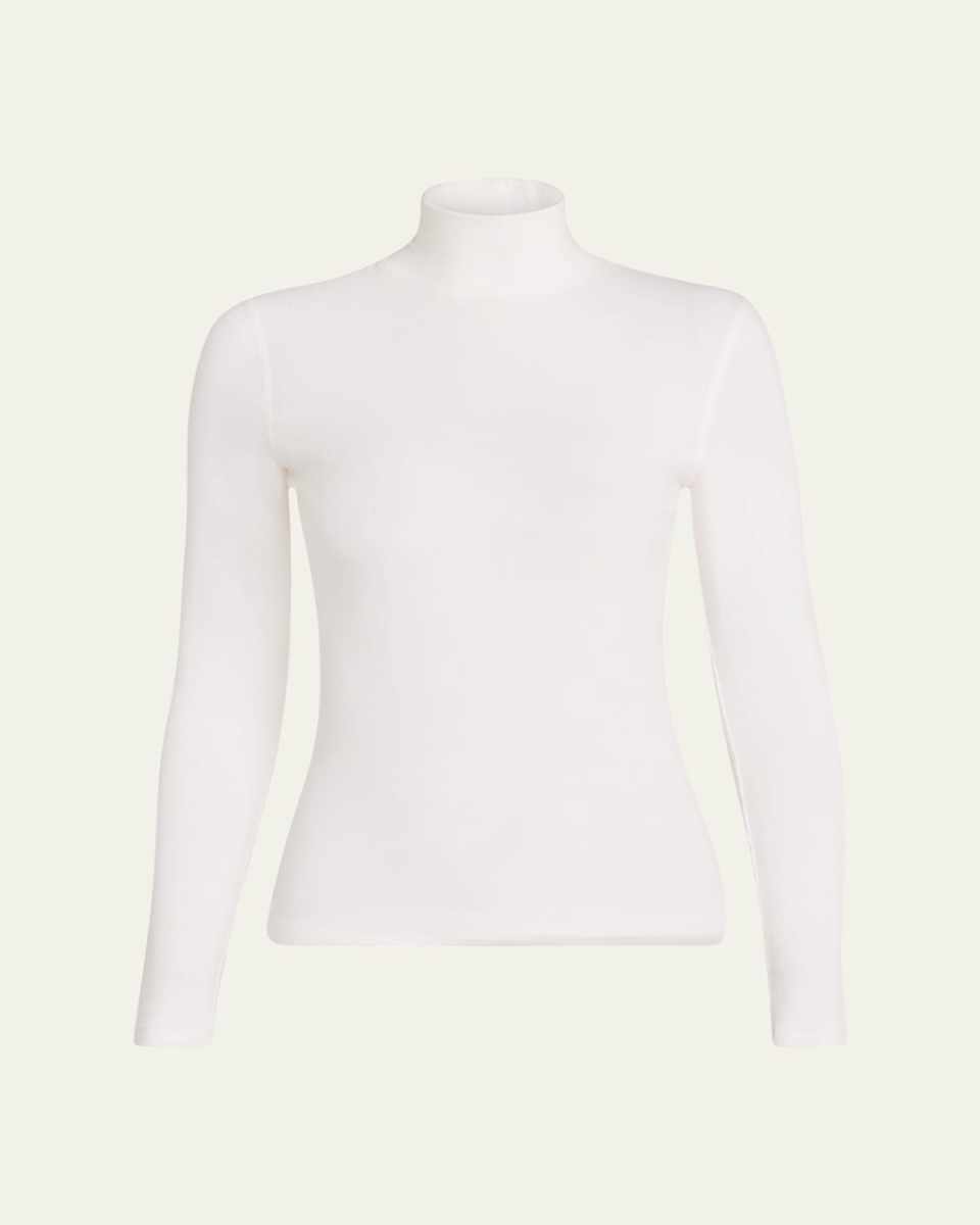 Ribbed Turtleneck Top
